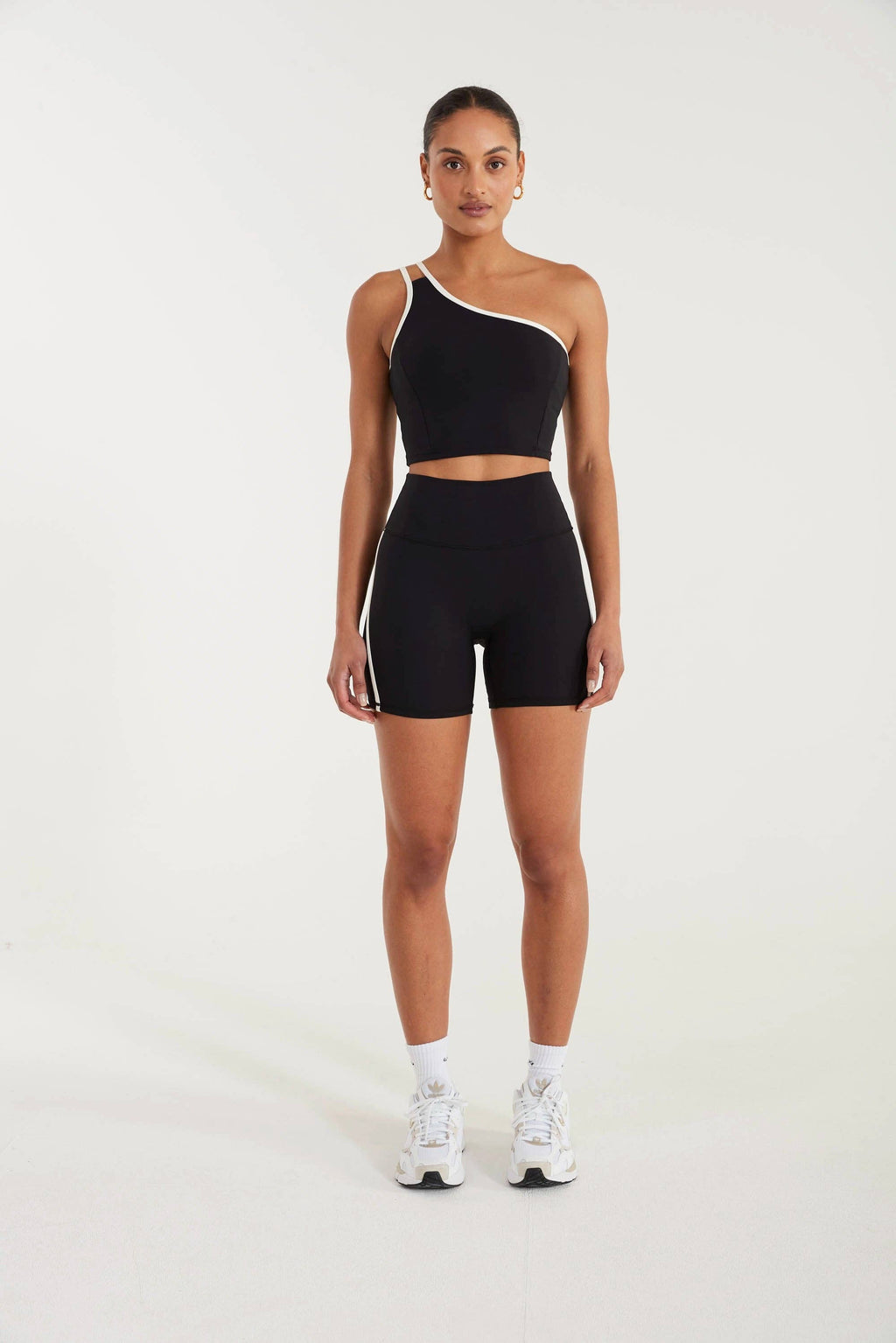 EcoSculpt Contrast One Shoulder Tank