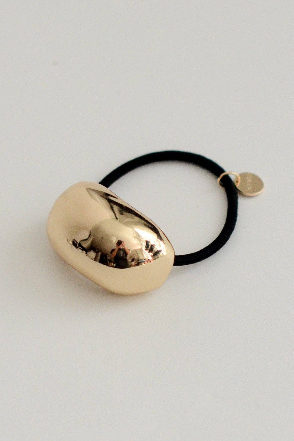 Gold Bold Crescent Metal Cuff Hair Tie