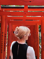 Hand-Painted Paisley Heart Hair Claw Clip