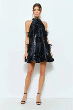 The Midnight Bloom Mini Dress