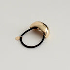 Gold Bold Crescent Metal Cuff Hair Tie