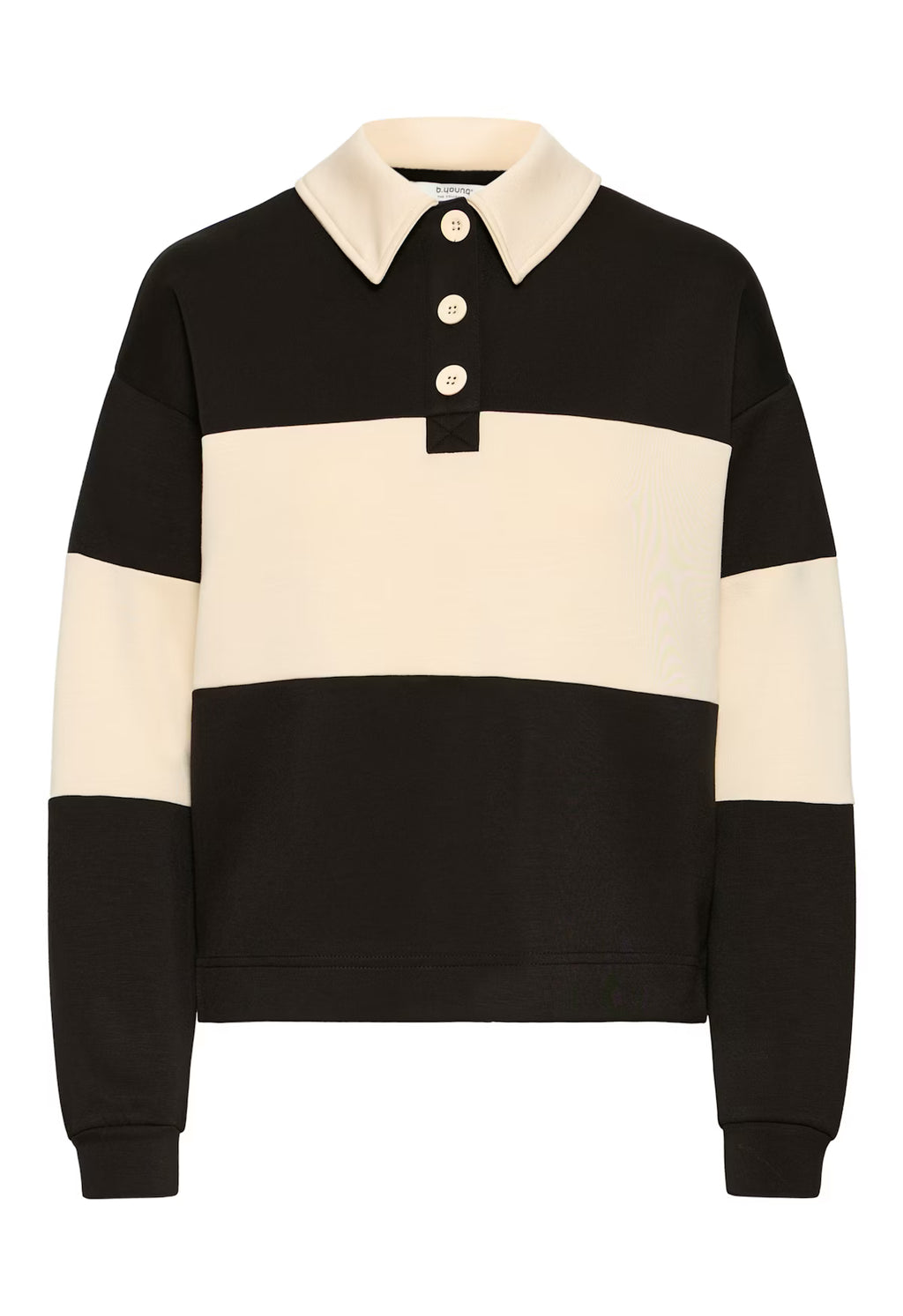 Bypusti Contrast Polo Pullover