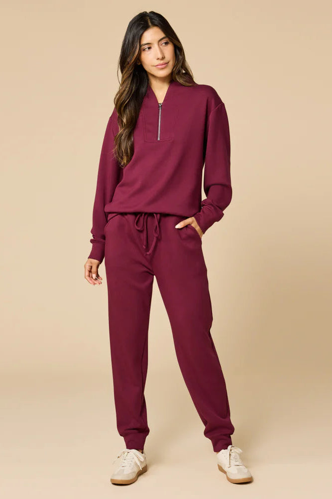 DreamTech Quarter Zip Jogger Set