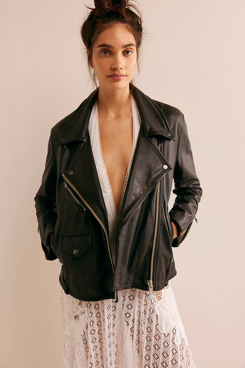 Jealousy Leather Moto Jacket