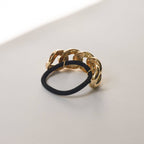 Gold Chain Metal Ponytail Cuff Hair Tie