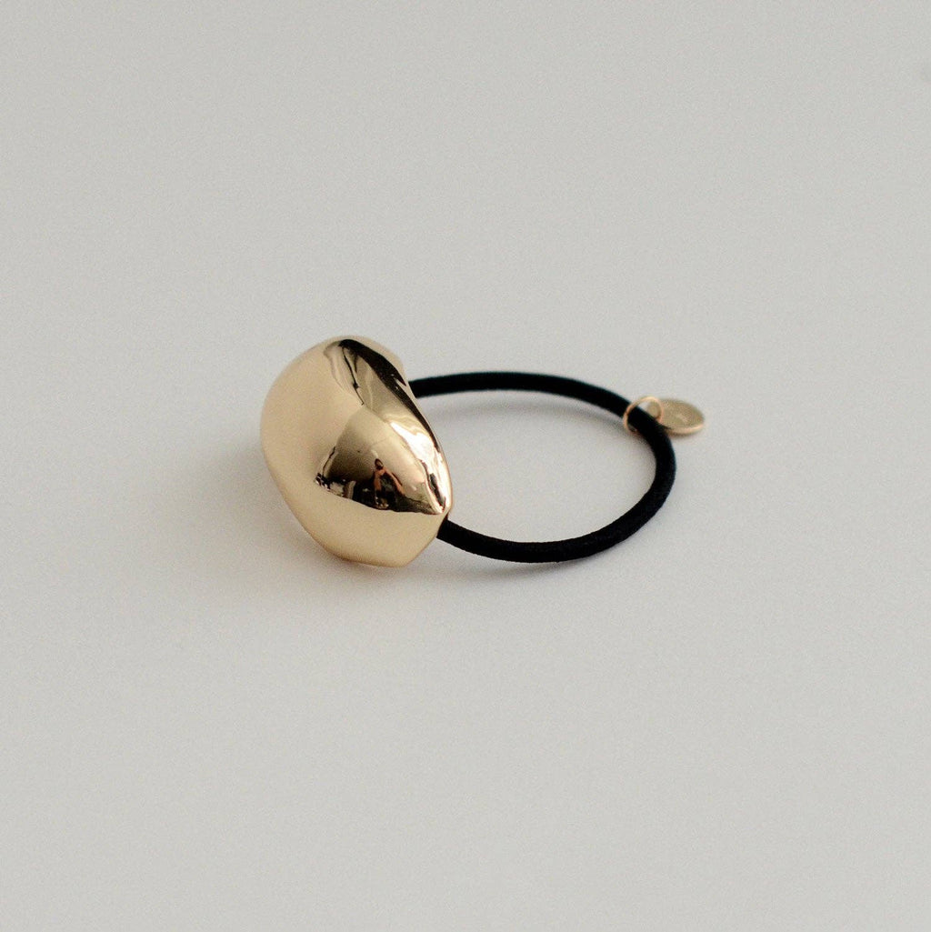 Gold Bold Crescent Metal Cuff Hair Tie
