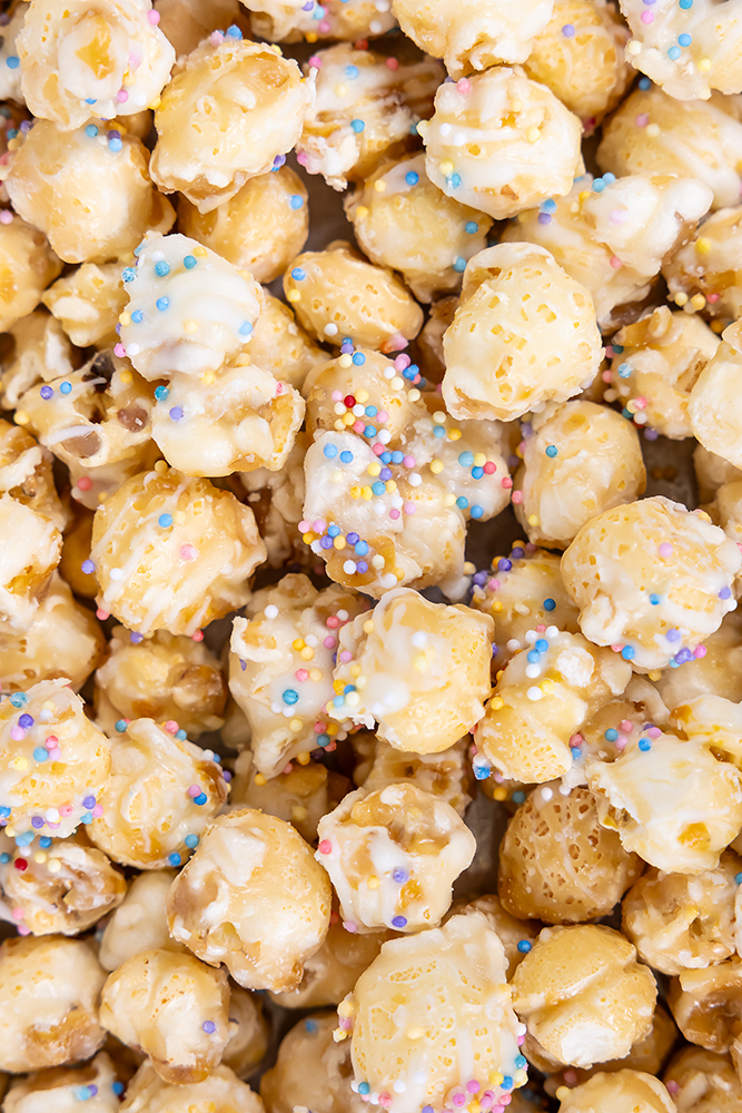 Frosted Sugar Cookie Popcorn