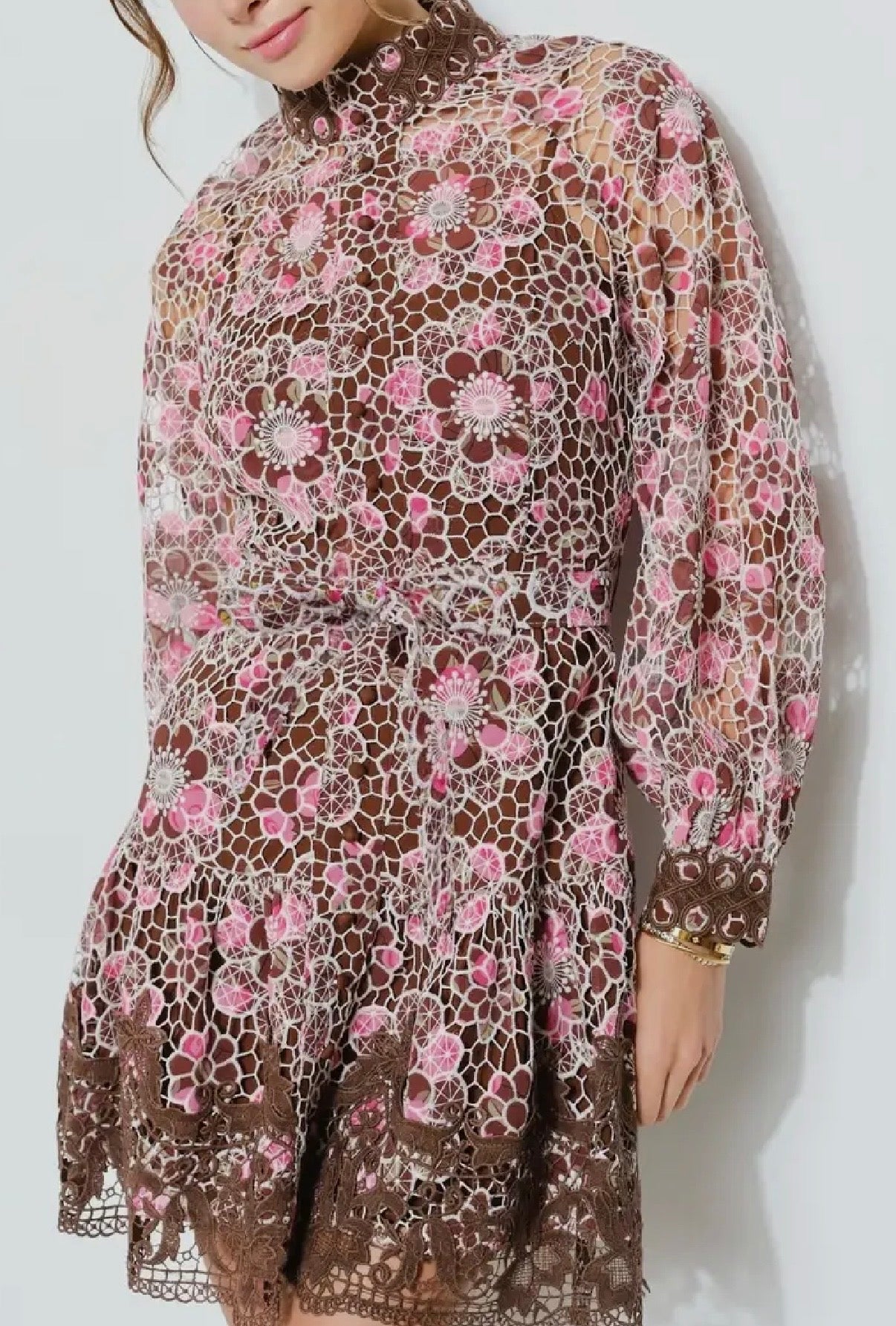 The Bloom + Lace Mini Dress