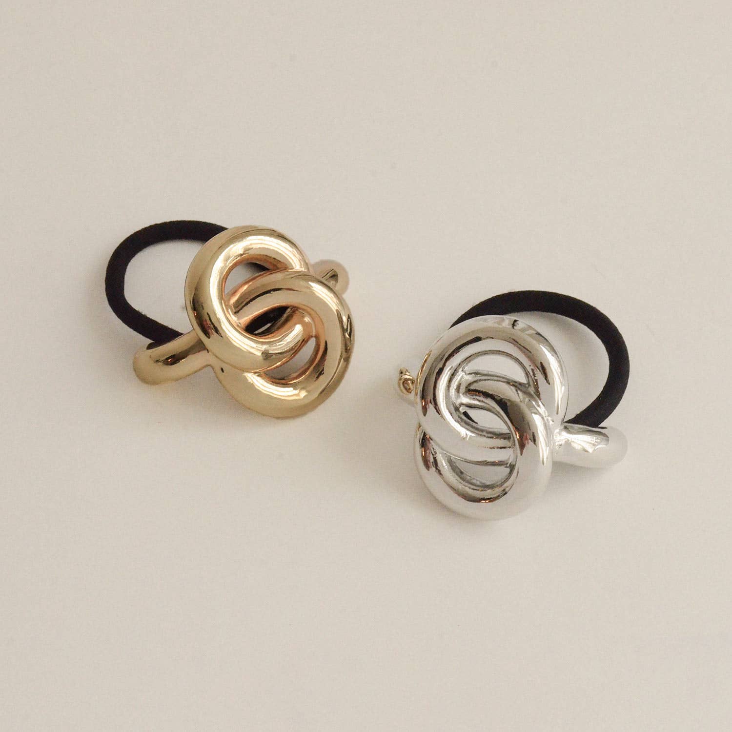 Gold Eternal Loop Ponytail Hair Tie