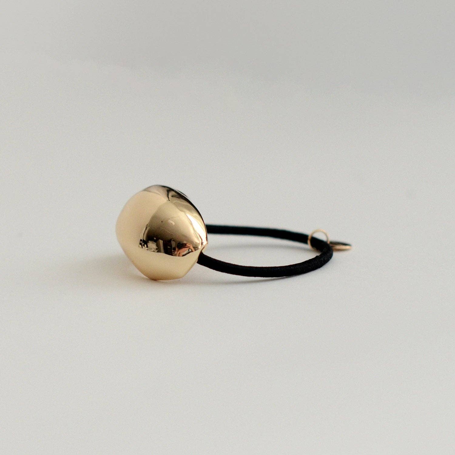 Gold Bold Crescent Metal Cuff Hair Tie