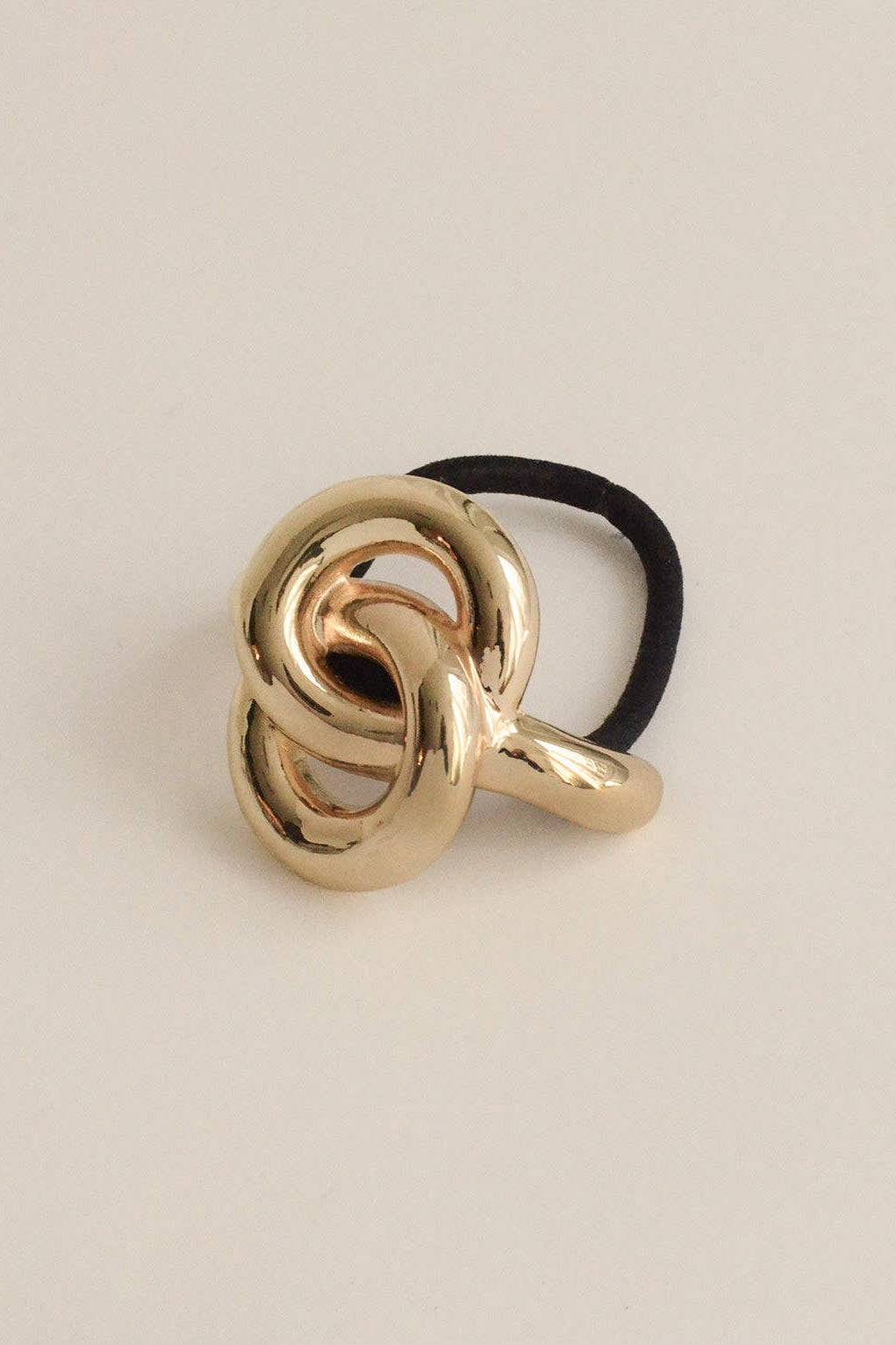 Gold Eternal Loop Ponytail Hair Tie