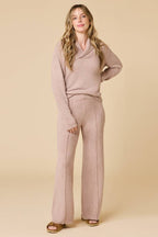 Ultra-Marshmallow Shawl Collar + Pintuck Pant Set