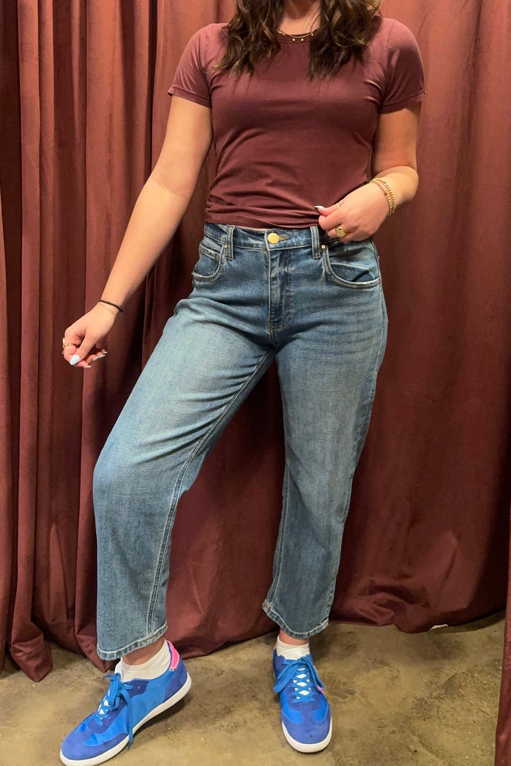 Kit High Rise Baggy Ankle Straight Leg