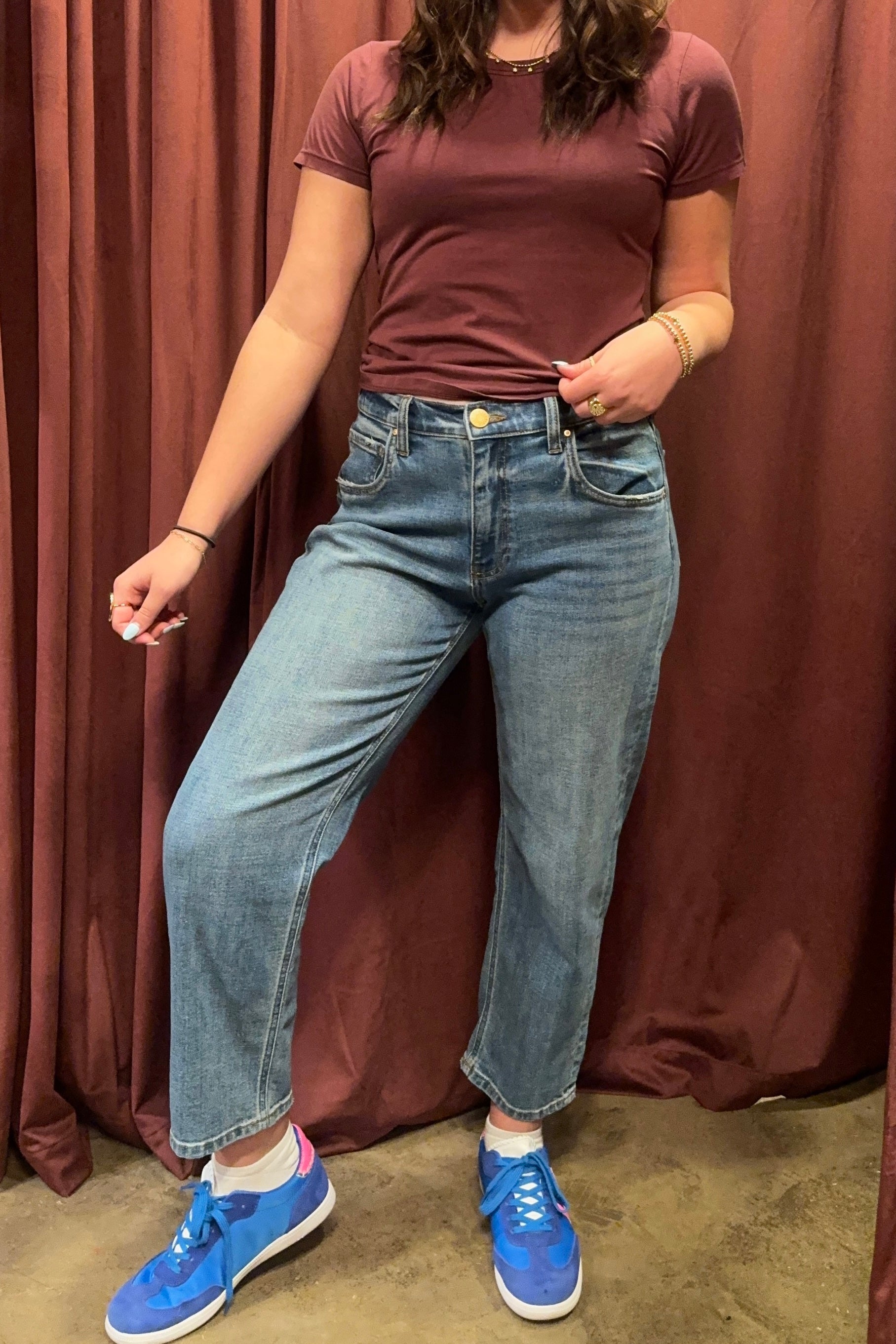 Kit High Rise Baggy Ankle Straight Leg