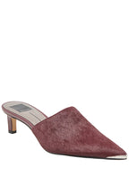 Lexy Berry Calf Hair Mule Heels