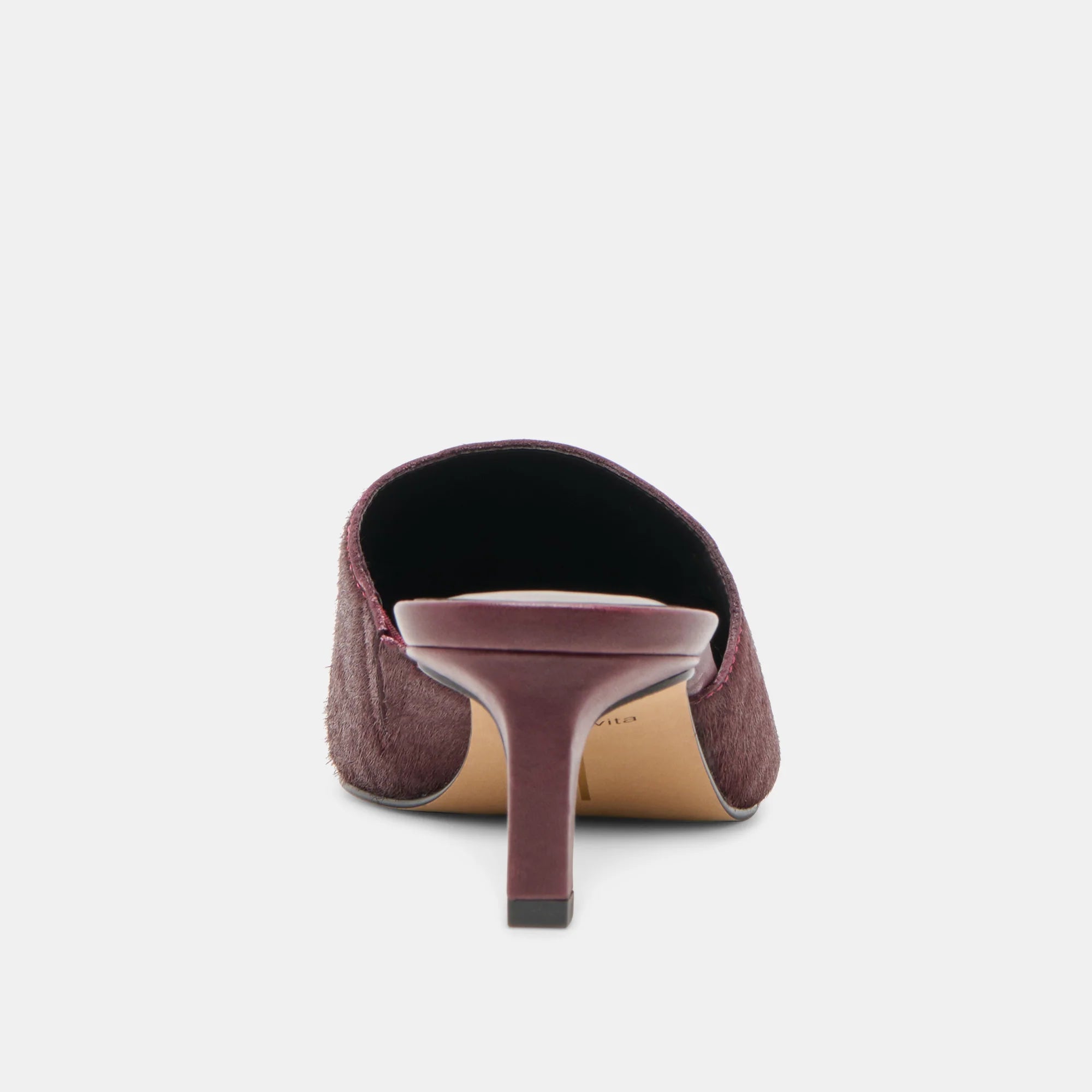 Lexy Berry Calf Hair Mule Heels