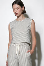 Daphne Sleeveless Knit Shell Top