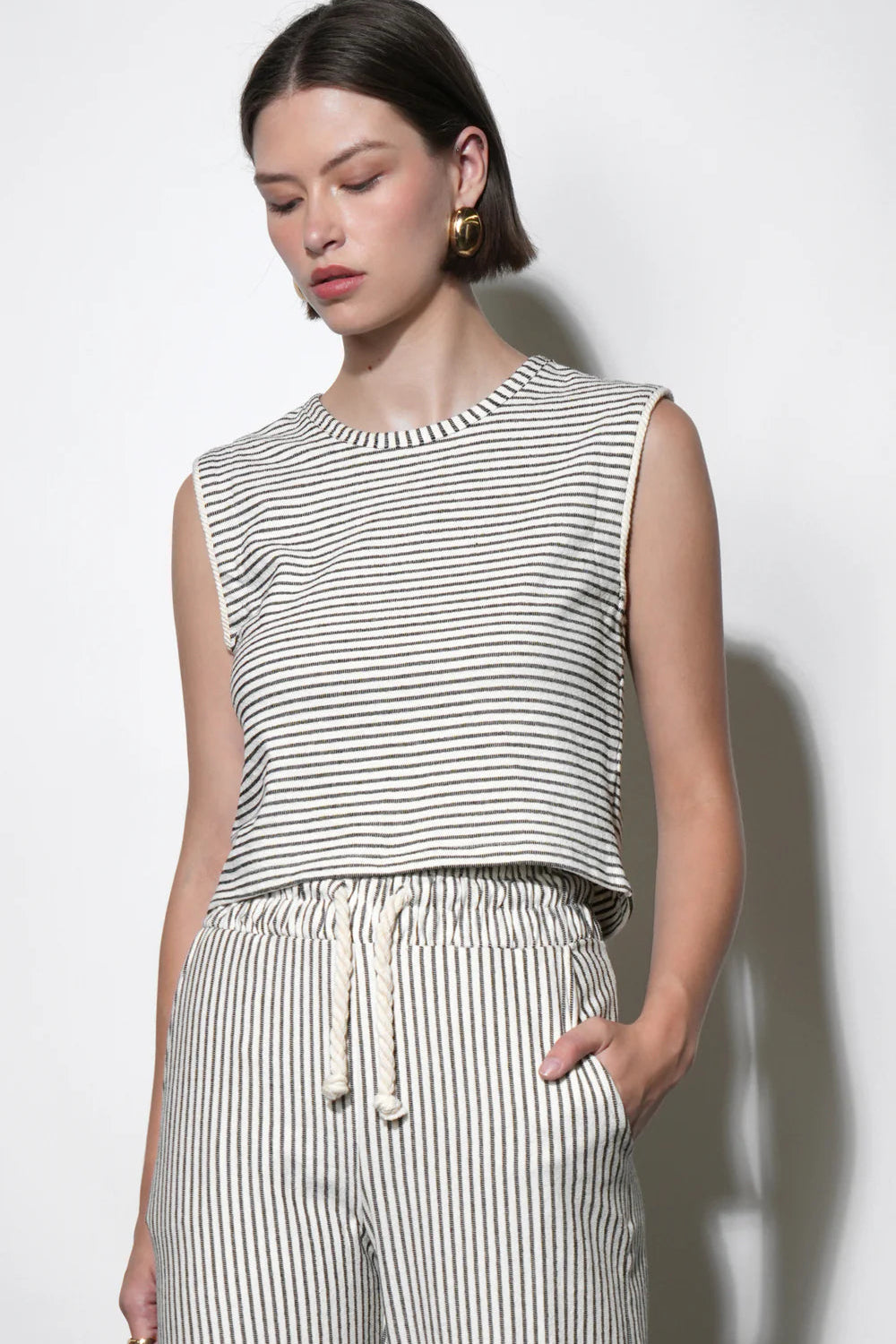 Daphne Sleeveless Knit Shell Top
