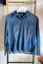 Gertie Button Down Denim Top