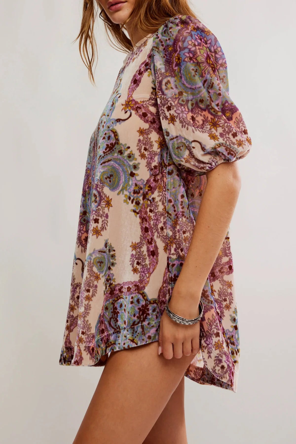 Maye Printed Velvet Tunic