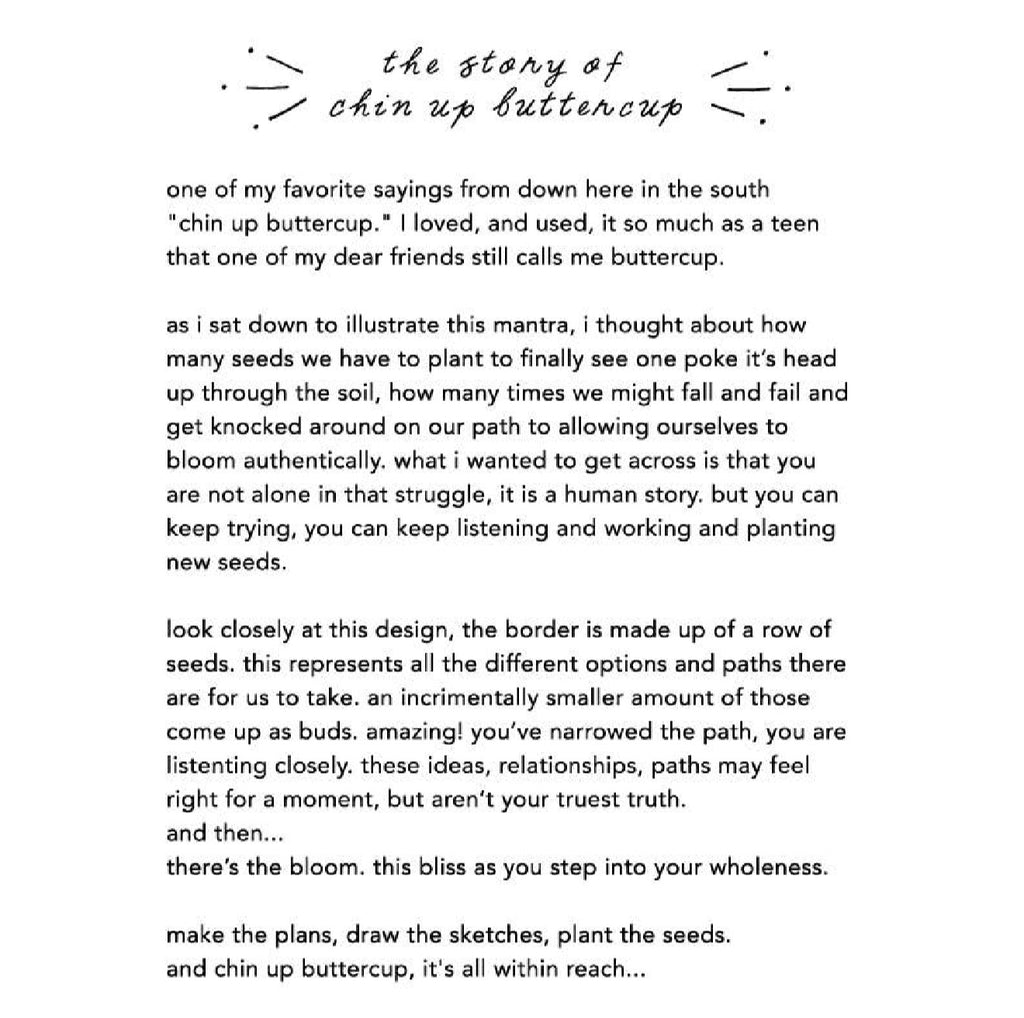 Chin Up Buttercup Bandana