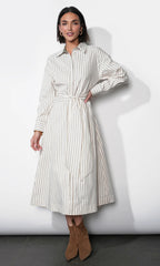 Cosette Open Back Shirt Dress