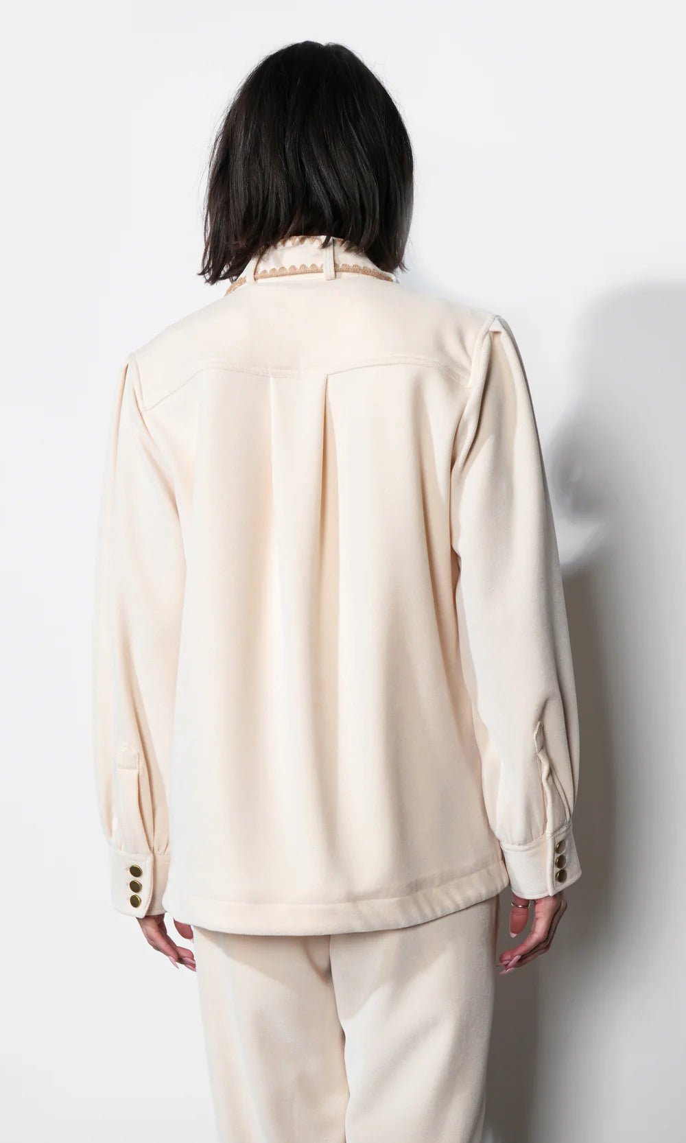 Marli Oversized Embroidered Shacket
