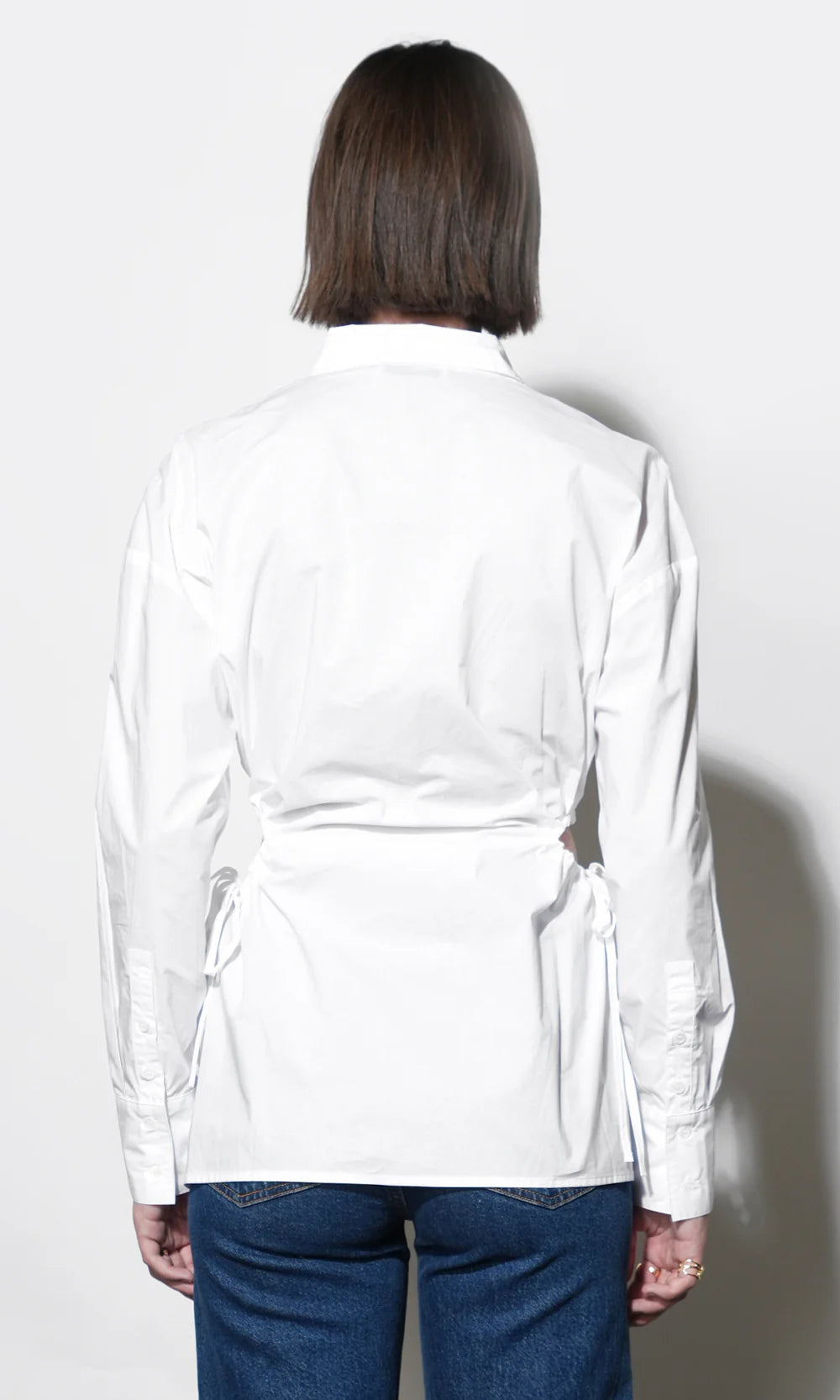 Naira Side Open Drawstring Shirt