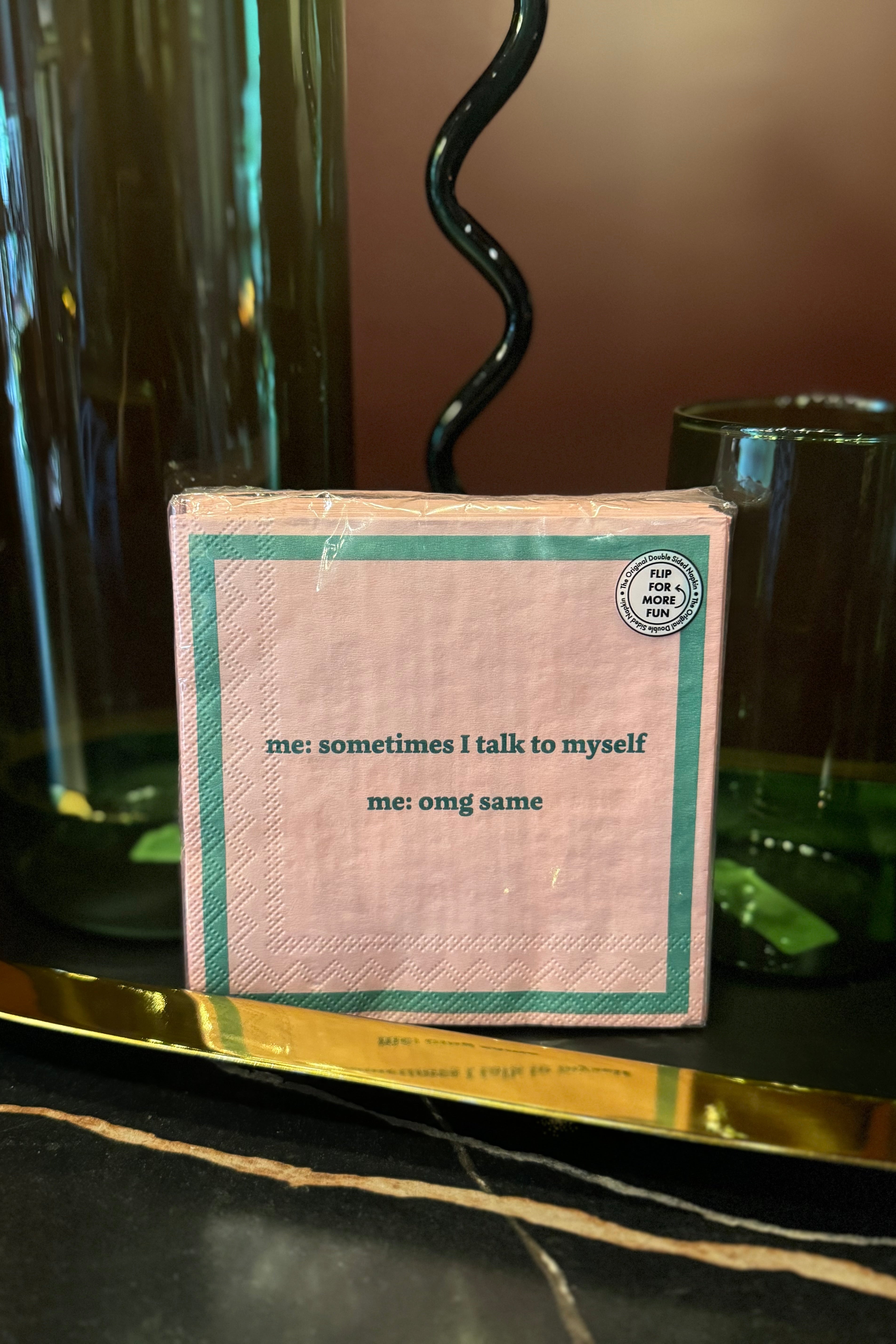 Sorry I Slapped You Funny Cocktail Double-Sided Napkin