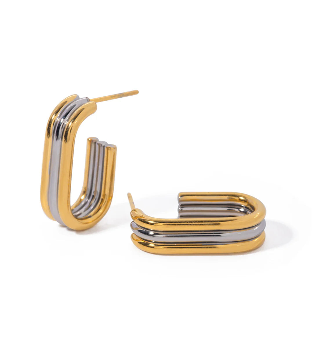 Mixed Metal Earrings