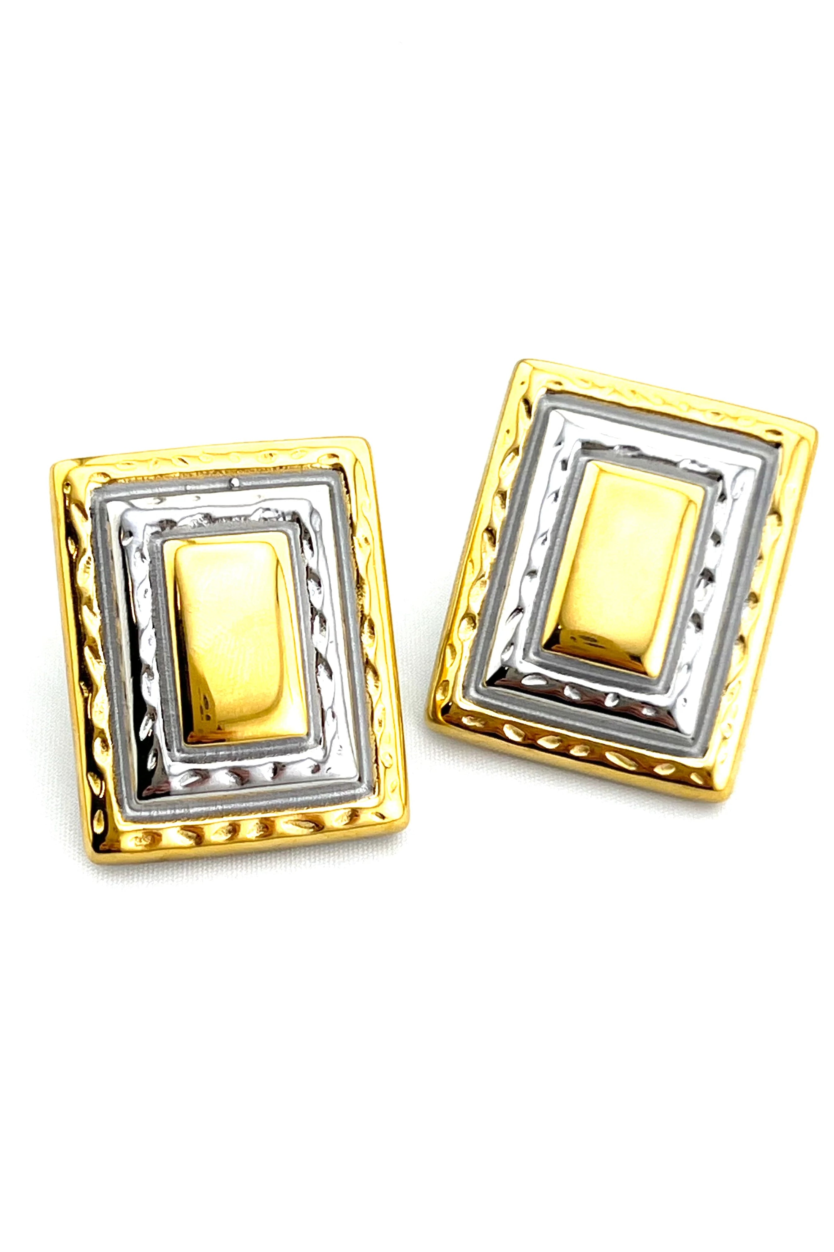 Rectangle Mix Earrings