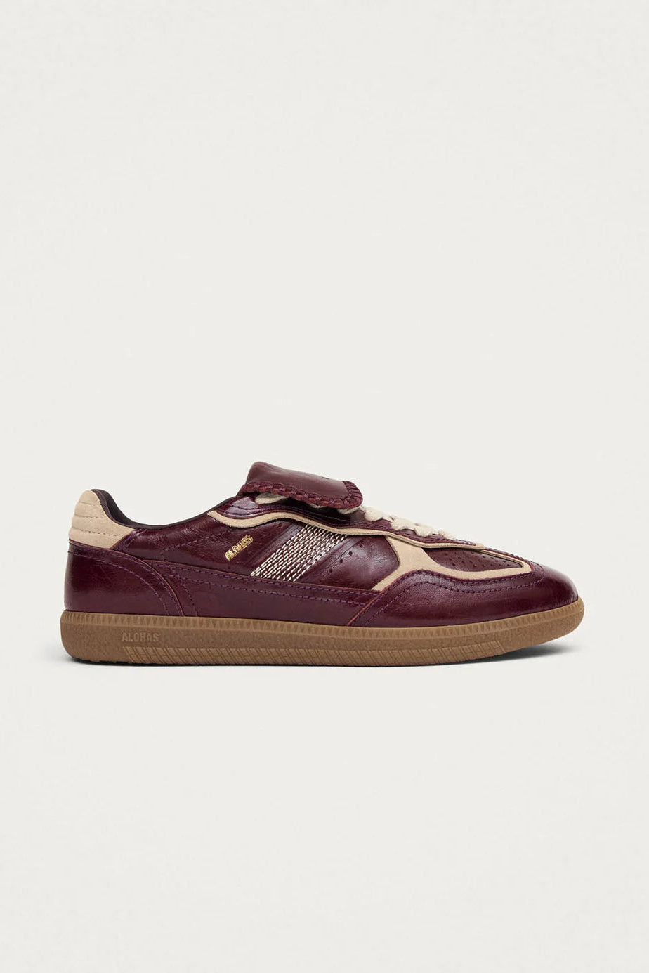 TB. 490 Club Patent Deep Burgundy Leather Sneakers