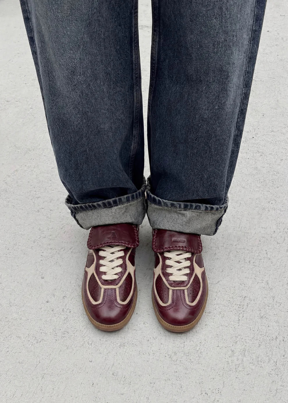 TB. 490 Club Patent Deep Burgundy Leather Sneakers