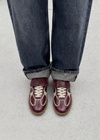 TB. 490 Club Patent Deep Burgundy Leather Sneakers