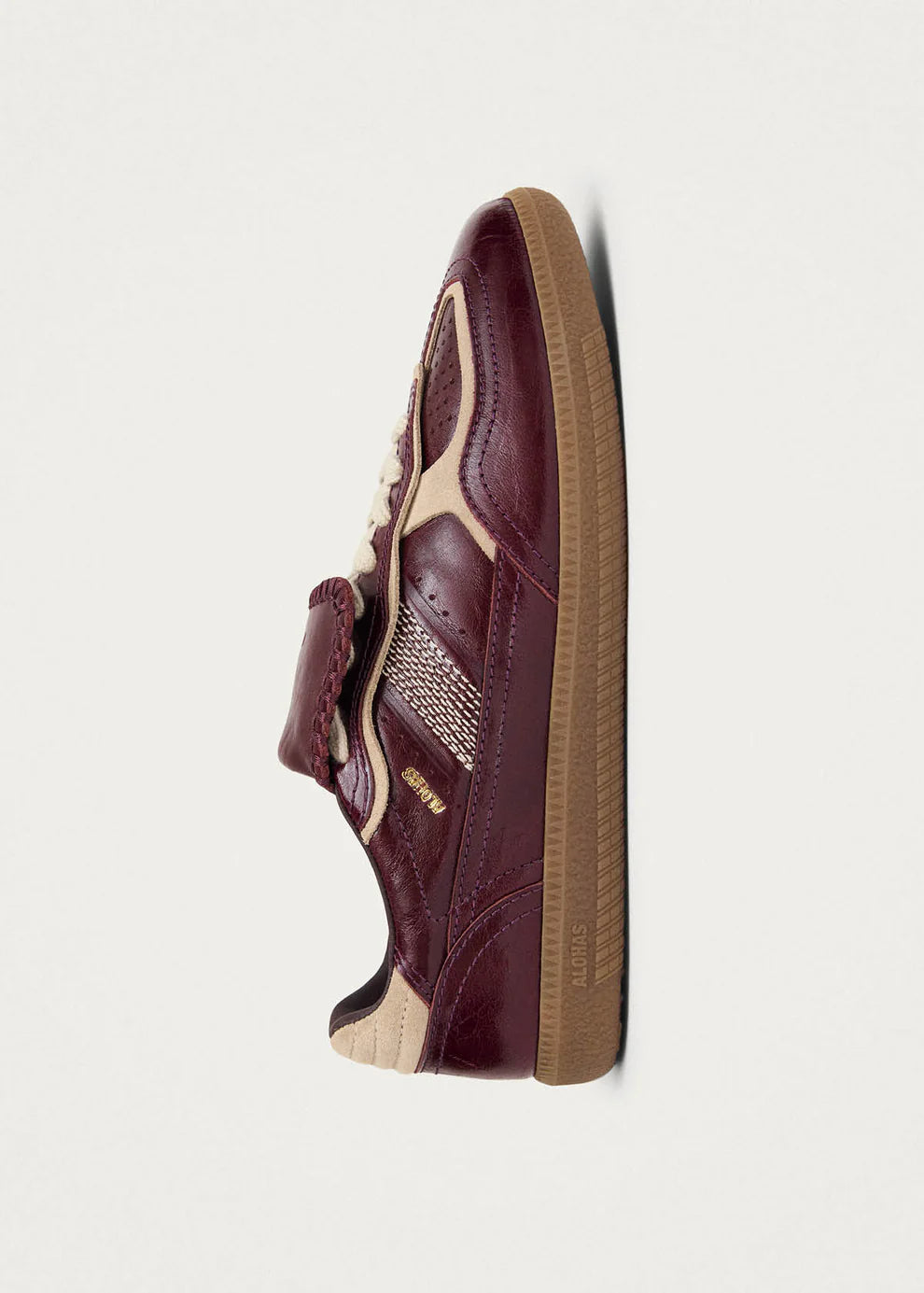 TB. 490 Club Patent Deep Burgundy Leather Sneakers