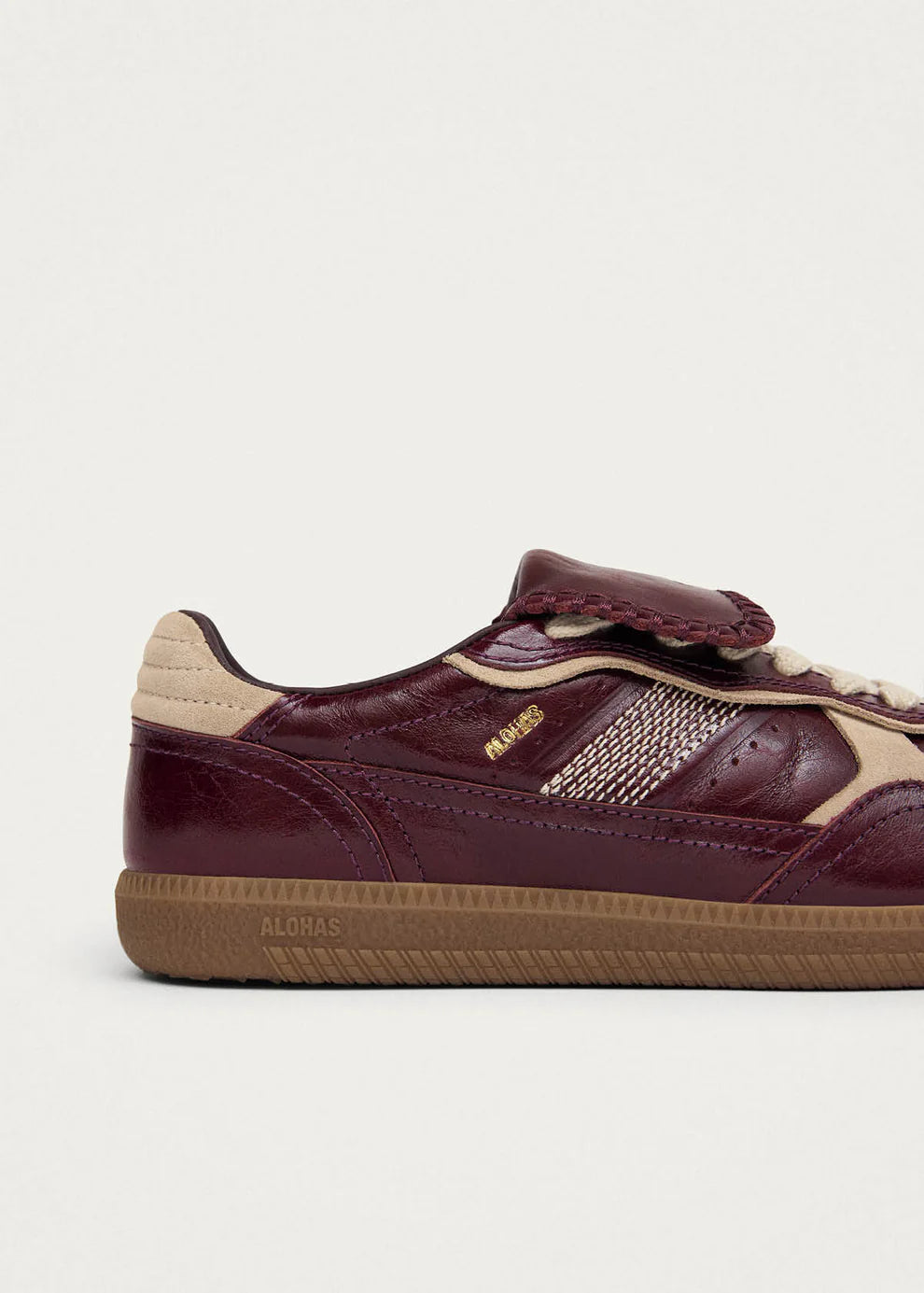 TB. 490 Club Patent Deep Burgundy Leather Sneakers
