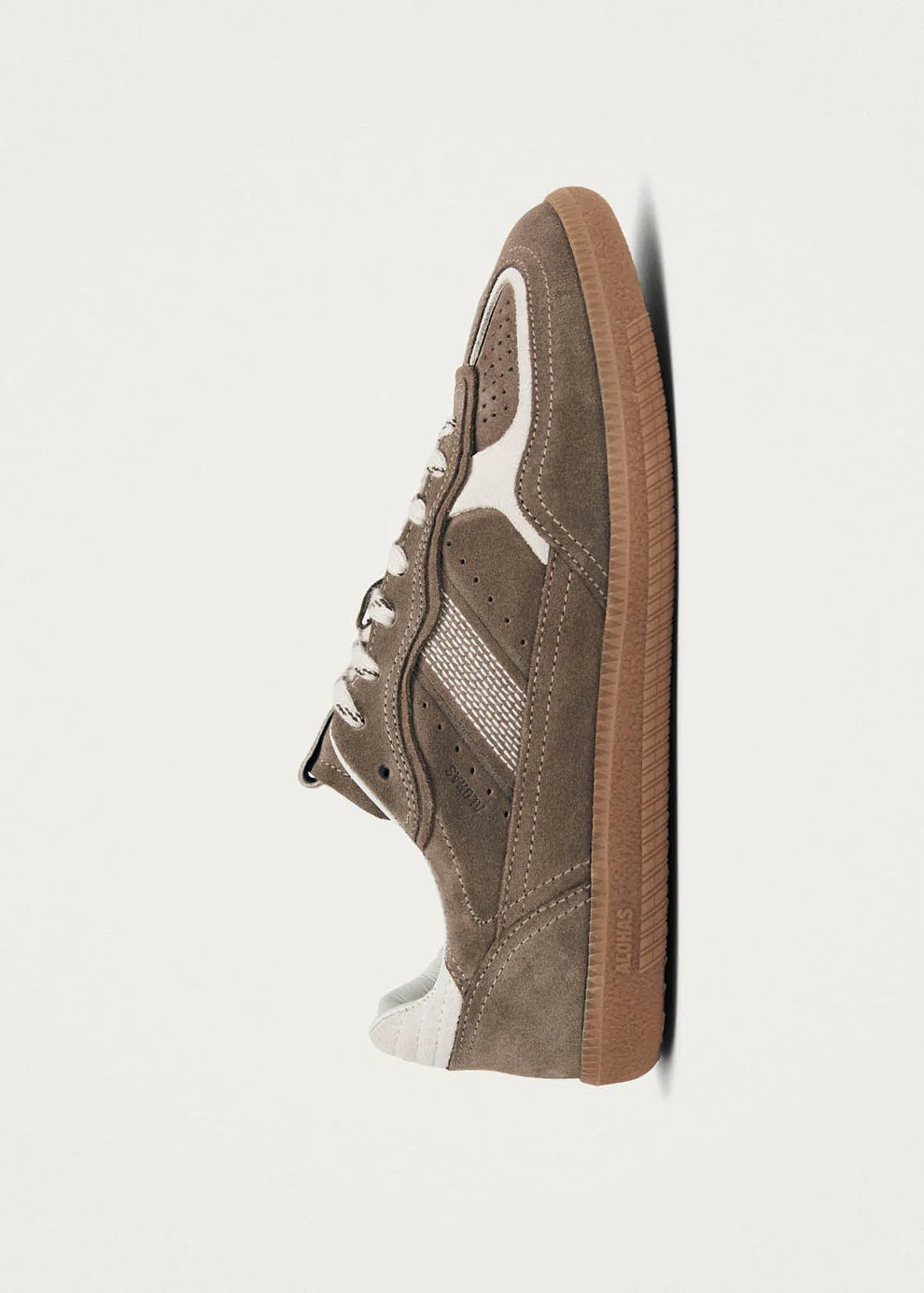 TB. 490 Rife Taupe Leather Sneakers