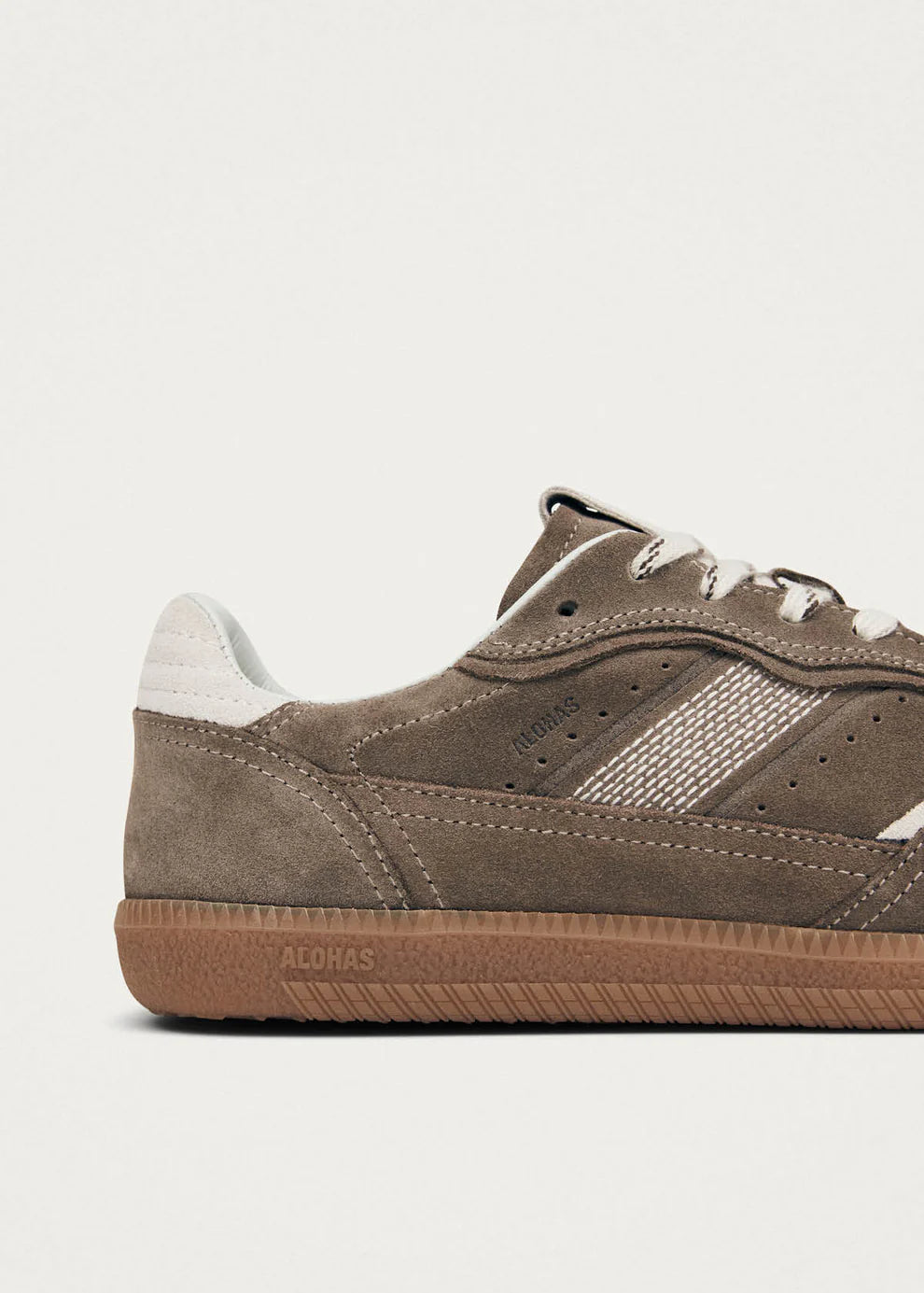 TB. 490 Rife Taupe Leather Sneakers