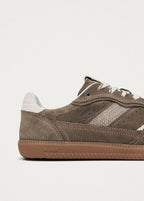 TB. 490 Rife Taupe Leather Sneakers