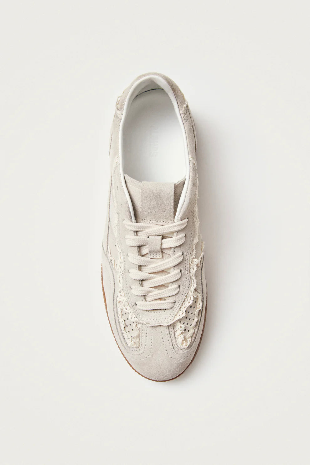 TB. 490 Crochet Cream Leather Sneakers