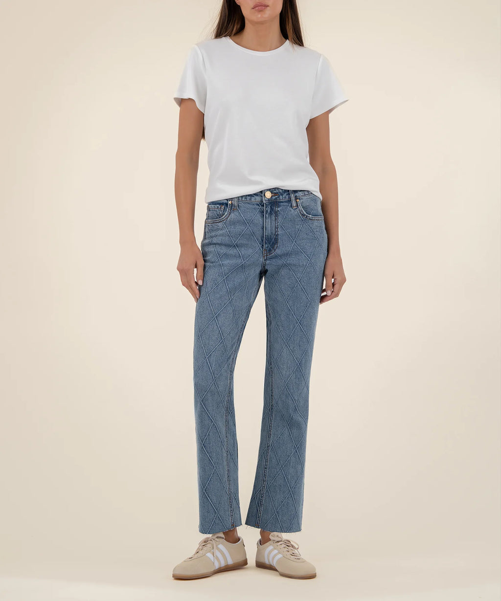 Kelsey High Rise Ankle Flare Jean