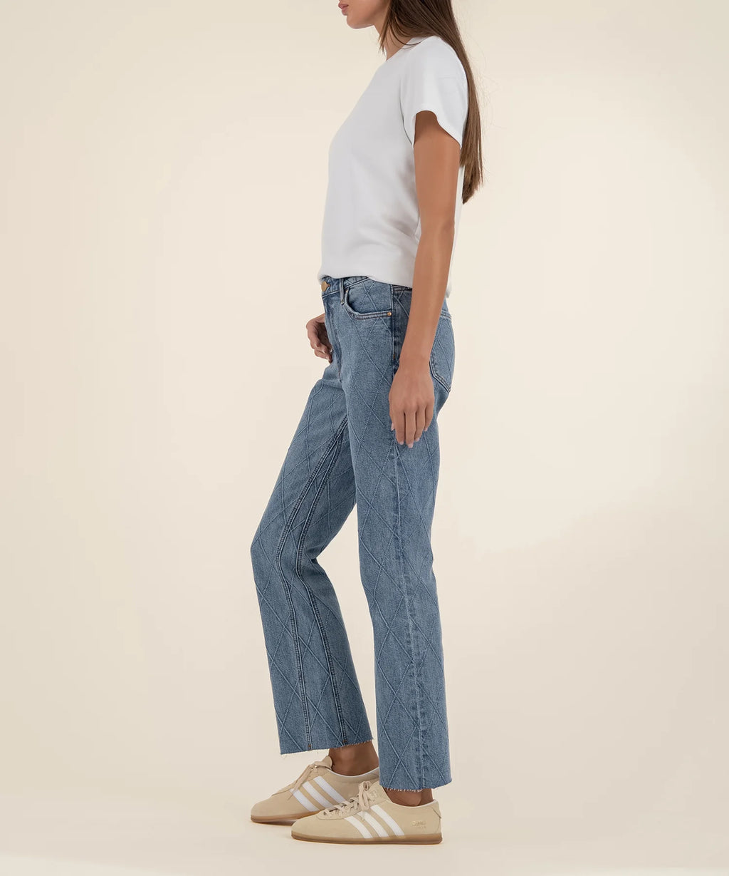 Kelsey High Rise Ankle Flare Jean
