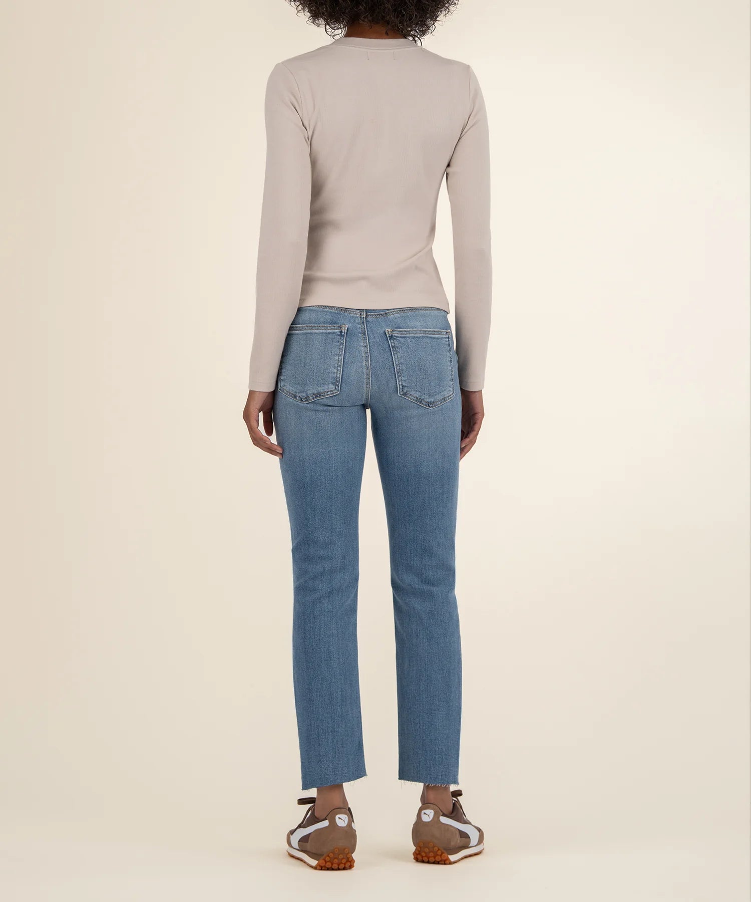 Noelie Scoop Neck Long Sleeve Knit Top