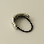 Silver Wide Metal Cuff Hair Tie
