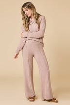Ultra-Marshmallow Shawl Collar + Pintuck Pant Set