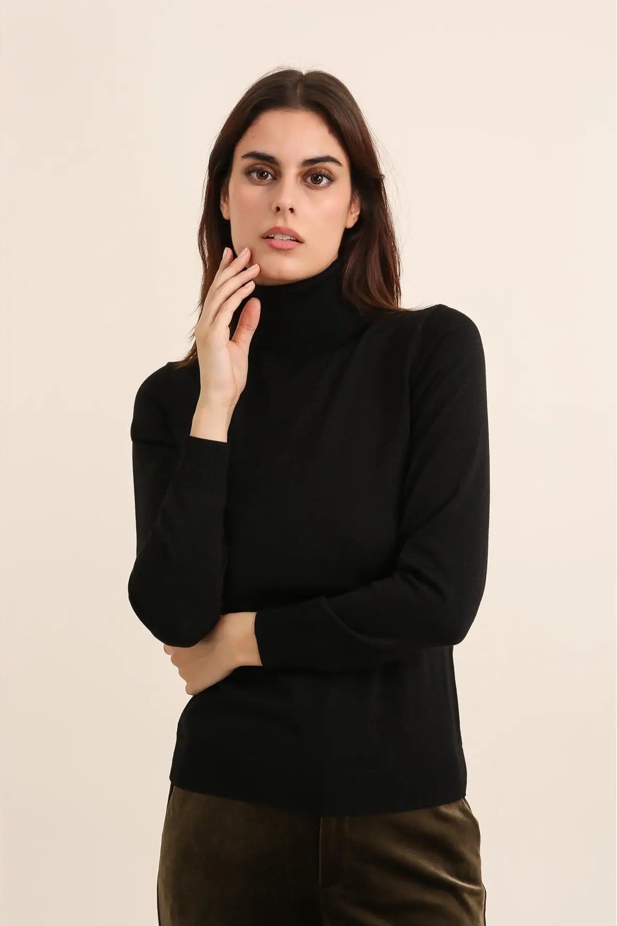 Black Turtleneck Sweater