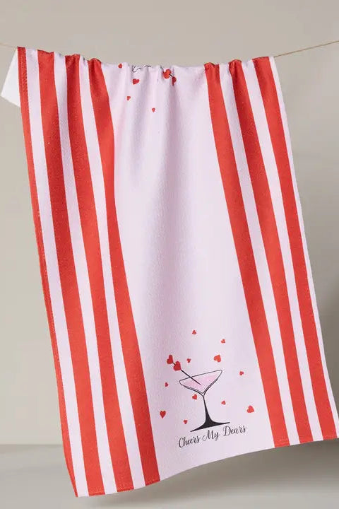 Cheers My Dears Tea Towel