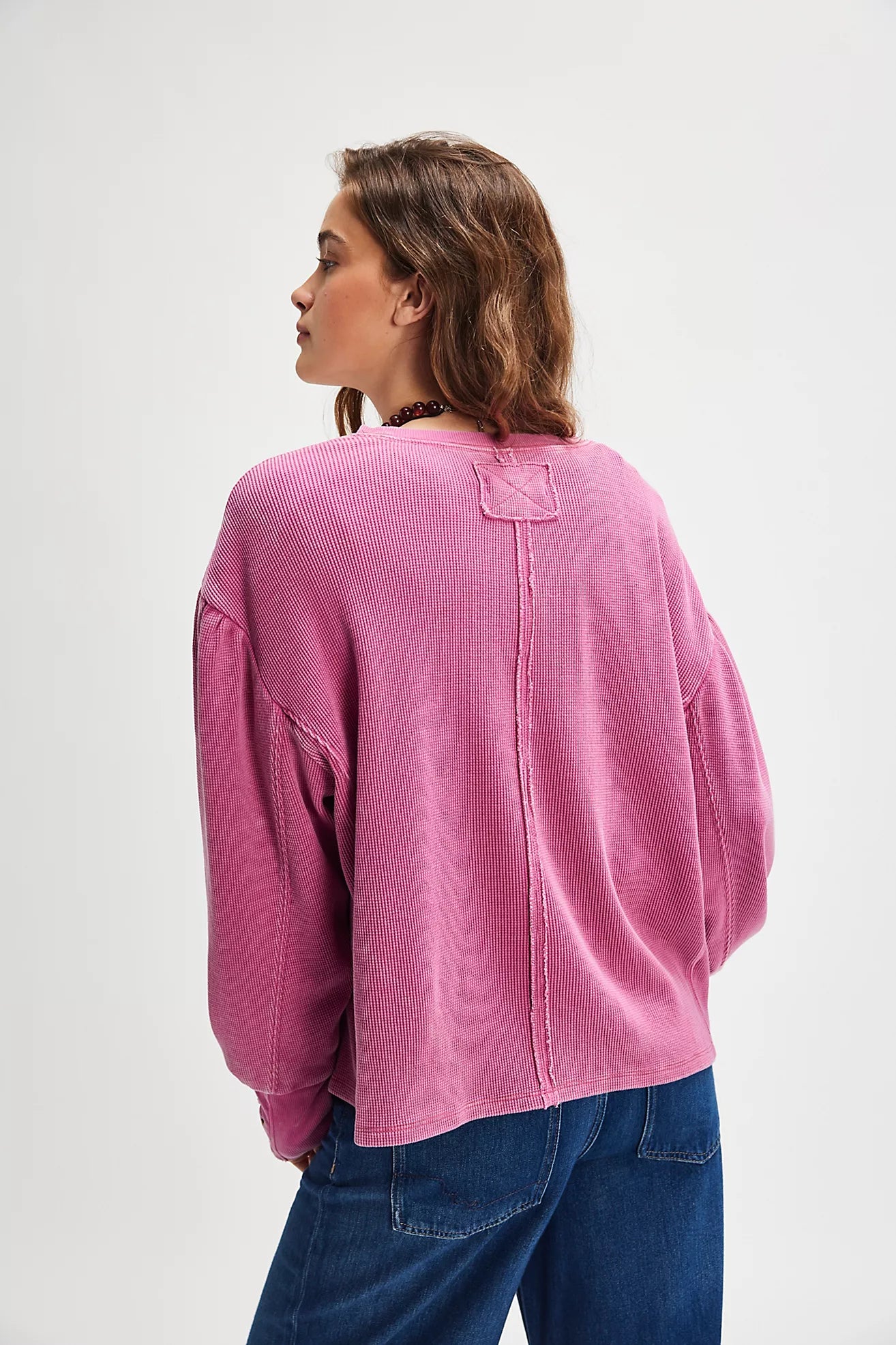 Lapis Cuff Long Sleeve Top
