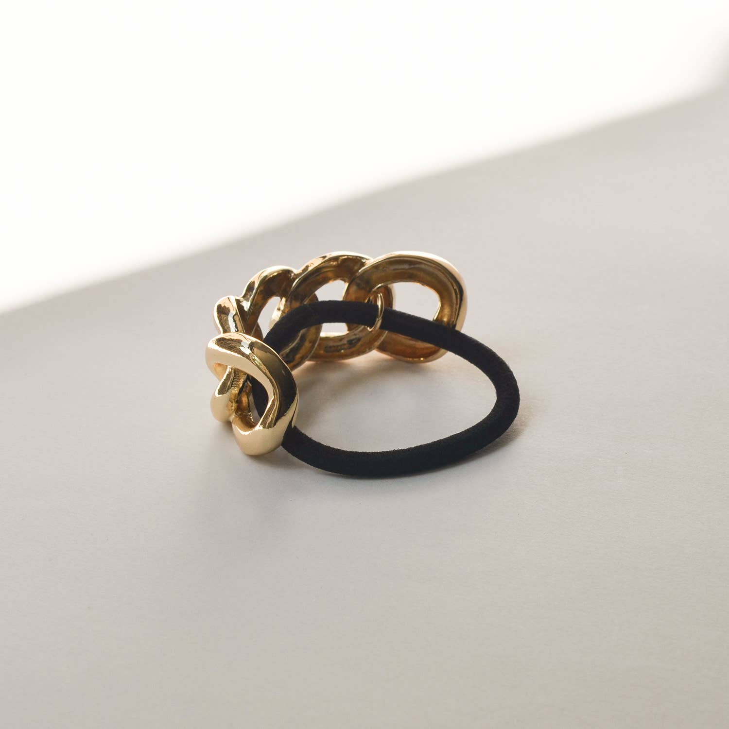 Gold Chain Metal Ponytail Cuff Hair Tie