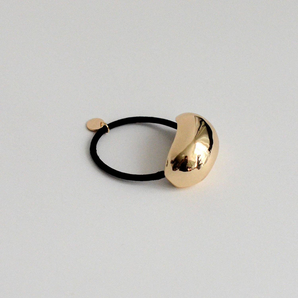 Gold Bold Crescent Metal Cuff Hair Tie